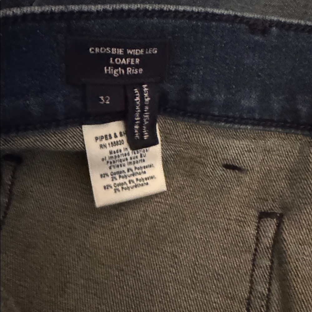 Veronica Beard High-Rise Straight Jeans in Dark Indigo - Picture 6 of 7
